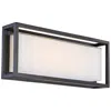 Modern Forms Framed 10" High Bronze Led Outdoor Wall Light