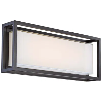 Modern Forms Framed 10" High Bronze Led Outdoor Wall Light