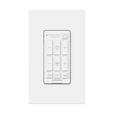 Modern Forms G4 6-speed Bluetooth Ceiling Fan Wall Control With Single Pole Wallplate