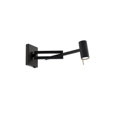 Modern Forms Gavel Dimmable Led Swing Arm Light, With Built-in Usb Port, 3000k Color Temperature In Black