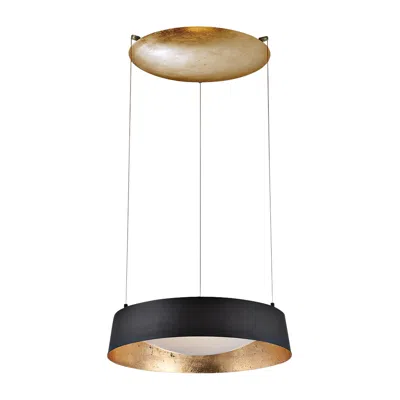 Modern Forms Gilt 18" Wide Gold Leaf Led Ring Pendant Light