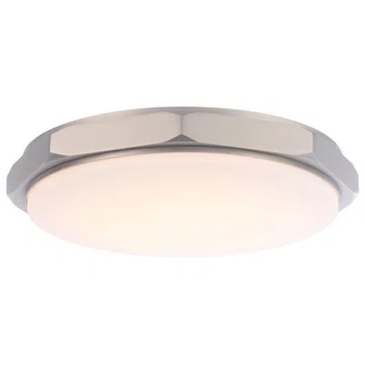 Modern Forms Grommet 3.25"h X 16"w 1-light Flush Mount In Brushed Nickel