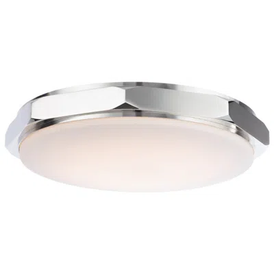 Modern Forms Grommet 3.25"h X 16"w 1-light Flush Mount In Polished Nickel