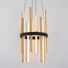 Modern Forms Harmonix 1 - Light Unique Square Led Pendant In Black,aged Brass