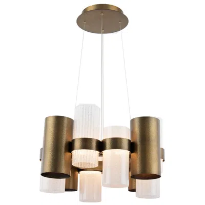 Modern Forms Harmony 13.75"h X 26.5"w 12-light Chandelier In Aged Brass