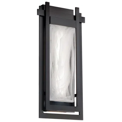 Modern Forms Haze 16"h X 7.5"w 1-light Outdoor Wall Light In Black In Multi