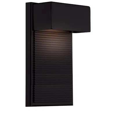 Modern Forms Hiline 12" High Black Led Outdoor Wall Light