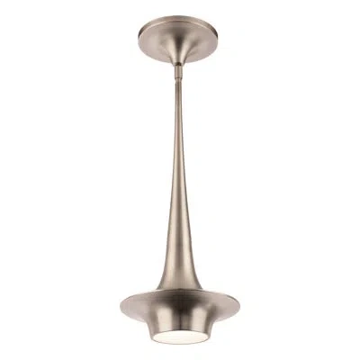 Modern Forms Hugo 1 - Light Unique Cone Led Pendant In Brushed Nickel