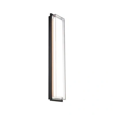 Modern Forms Ice Bar Dimmable 3500k Led Outdoor Wall Light With Glass Shade, Color Temperature Switch (2700k/3000 In Black