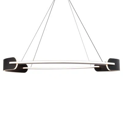 Modern Forms Ilios 1 - Light Geometric Led Pendant In Black