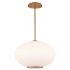 Modern Forms Illusion 1 - Light Sphere Geometric Led Pendant In Aged Brass