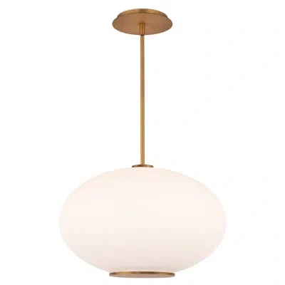 Modern Forms Illusion 1 - Light Sphere Geometric Led Pendant In Aged Brass