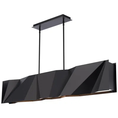 Modern Forms Intrasection 10"h X 56"w 1-light Linear Chandelier In Black