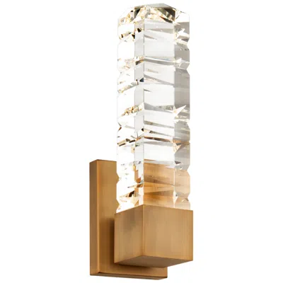 Modern Forms Juliet 15"h X 4.5"w 1-light Wall Sconce In Aged Brass