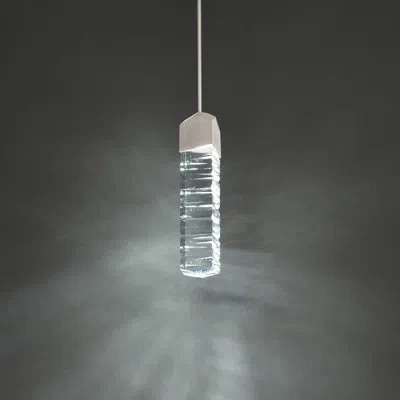 Modern Forms Juliet 3" Wide Dimmable Led Crystal Mini Pendant In Brushed Nickel