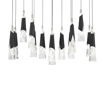 Modern Forms Kilt Led Multi-light Pendant In Black