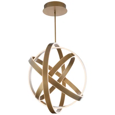 Modern Forms Kinetic 28" Wide Aged Brass Led Pendant Light
