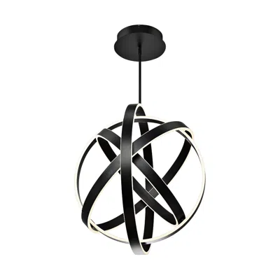 Modern Forms Kinetic 28" Wide Black 4-light Led Pendant