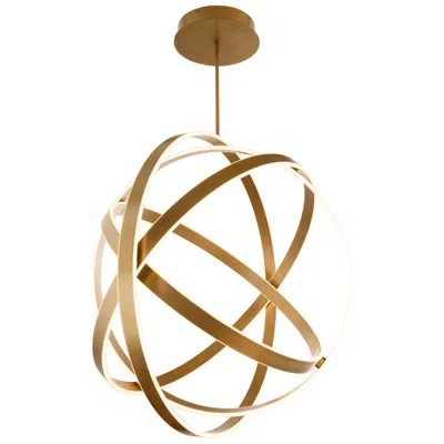 Modern Forms Kinetic 38" Wide Aged Brass Led Pendant Light