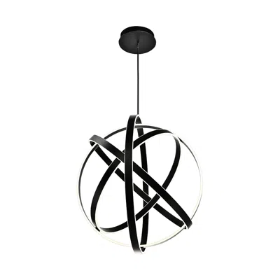 Modern Forms Kinetic 38" Wide Black 4-light Led Pendant