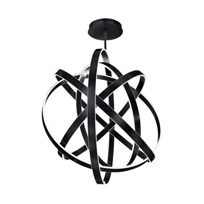 Modern Forms Kinetic 60" Wide Black 5-light Led Pendant