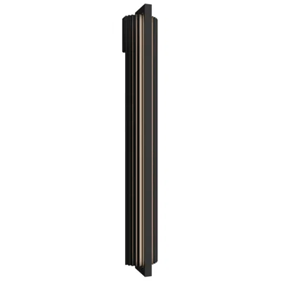Modern Forms Krimp 36"h X 4.75"w 1-light Outdoor Wall Light In Black In Multi