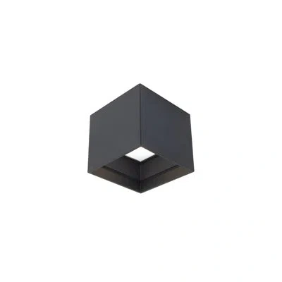 Modern Forms Kube 1 - Light 5'' Simple Square / Rectangle Led Flush Mount In Black