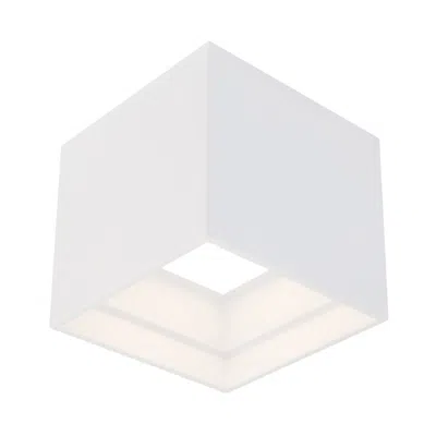 Modern Forms Kube 5" Wide White Outdoor Led Flush Mount