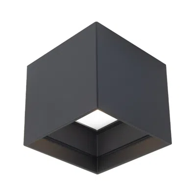 Modern Forms Kube 5"w Black 3500k Led Outdoor Ceiling Light