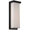 Modern Forms Ledge 14" High Black Led Outdoor Wall Light