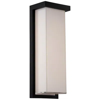 Modern Forms Ledge 14" High Black Led Outdoor Wall Light