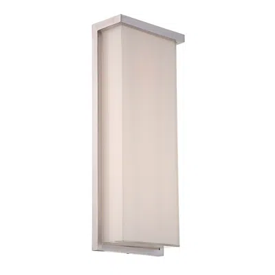 Modern Forms Ledge 20"h X 8"w 1-light Outdoor Wall Light In Brushed Aluminum