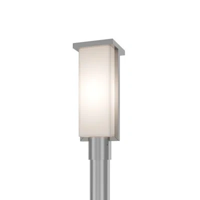 Modern Forms Ledge Dimmable 2700k Led Outdoor Post Light With Color Temperature Adjustability Switch (2700k/3000k In Brushed Aluminum