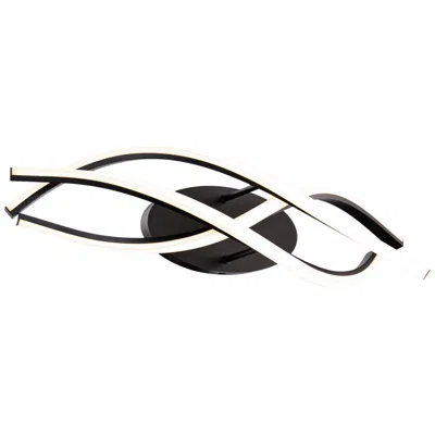 Modern Forms Lior 6.88"h X 28.63"w 1-light Linear Bath Bar In Black