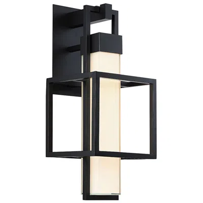 Modern Forms Logic 23"h X 9"w 1-light Outdoor Wall Light In Black