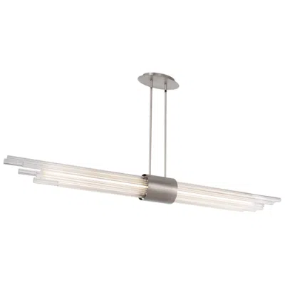 Modern Forms Luzerne 56"w Brushed Nickel Led Pendant Light