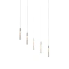 Modern Forms Magic 5 - Light Cluster Cylinder Pendant In Polished Nickel