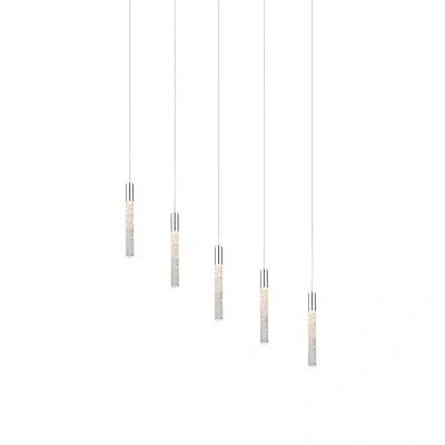 Modern Forms Magic 5 - Light Cluster Cylinder Pendant In Polished Nickel