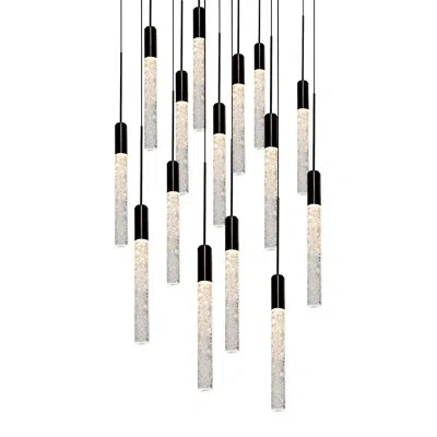 Modern Forms Magic Led Multi-light Pendant In Black