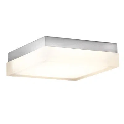 Modern Forms Matrix 1 - Light Square Flush Mount In Titanium