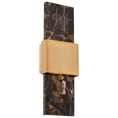 Modern Forms Mercer 8"h X 24"w 1-light Wall Sconce In Black In Brown