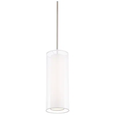 Modern Forms Metropolis 5"w Brushed Nickel Led Mini Pendant