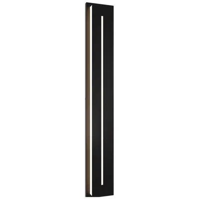 Modern Forms Midnight 56"h X 7"w 1-light Outdoor Wall Light In Black