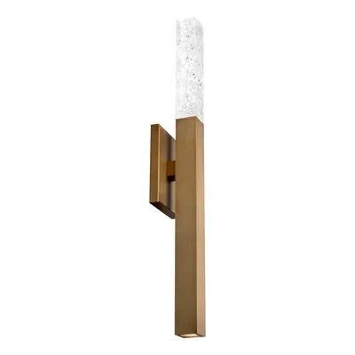Modern Forms Minx 1 - Light Led Dimmable Wallchiere In Aged Brass