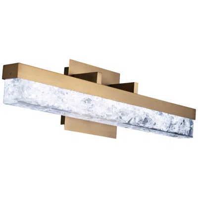 Modern Forms Minx 20 1/2"w Aged Brass Crystal Led Bath Light