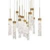 Modern Forms Minx Led Multi-light Pendant In Aged Brass