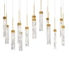 Modern Forms Minx Led Multi-light Pendant In Aged Brass