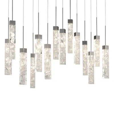Modern Forms Minx Led Multi-light Pendant In Antique Nickel
