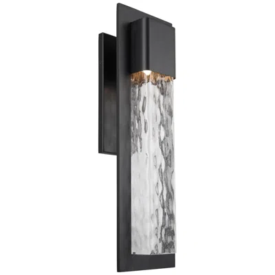 Modern Forms Mist 25" High Black Led Outdoor Wall Light