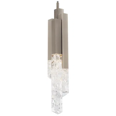 Modern Forms Montage 32"h X 4.5"w 1-light Mini-pendant In Brushed Nickel